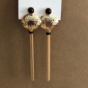 Gold drop earrings